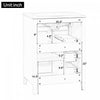 Aura 48 Inch Double Sink Vanity Combo with Drawers and Cabinet, Black | Aura Ensemble Meuble-Lavabo Double 48 po avec Tiroirs et Armoire, Noir
