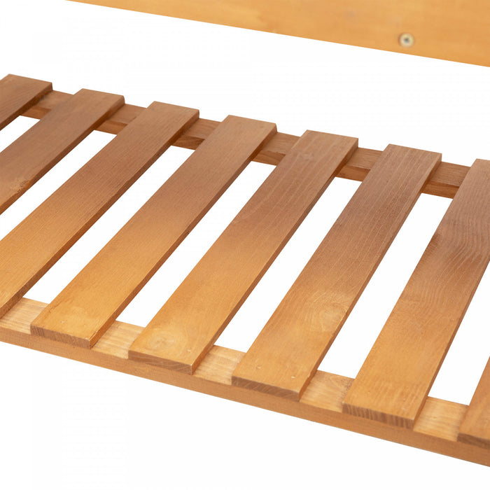 Outsunny Wooden Raised Garden Bed With Wheels And Brakes, Elevated Planter Box With Trellis And Shelves, For Growing Flowers, Vegetables, Herbs In Backyard, Garden, Patio, Balcony