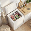 HOMCOM Mini Freezer, 3.5 Cu.Ft Compact Chest Freezer, White
