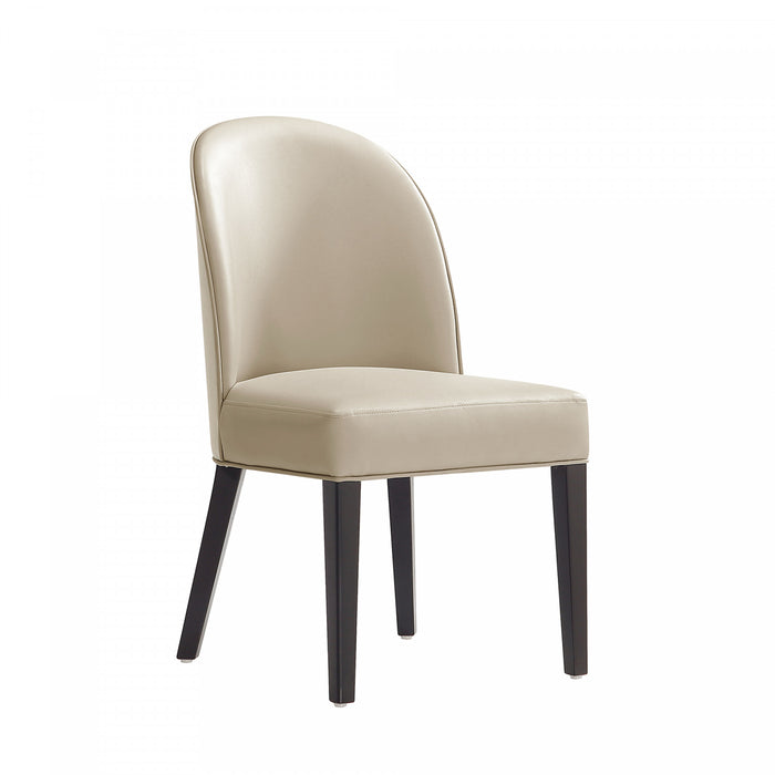 Hillman Modern Wood Upholstered Dining Chair in Sand - Set of 4