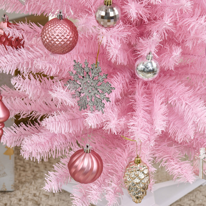 Homcom 6ft Pencil Slim Artificial Christmas Tree With 390 Realistic Branches