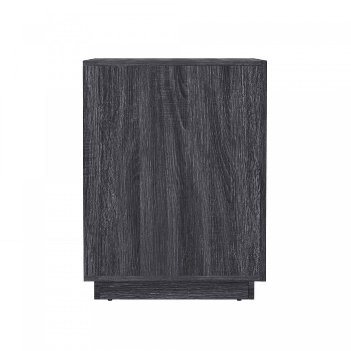 Soren Contemporary 26\" Nightstand in Charcoal Gray (1-Drawer)