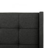Wilder Grey Upholstered Wingback Platform Bed - Full | Lit plateforme a oreilles Wilder gris rembourre - Double