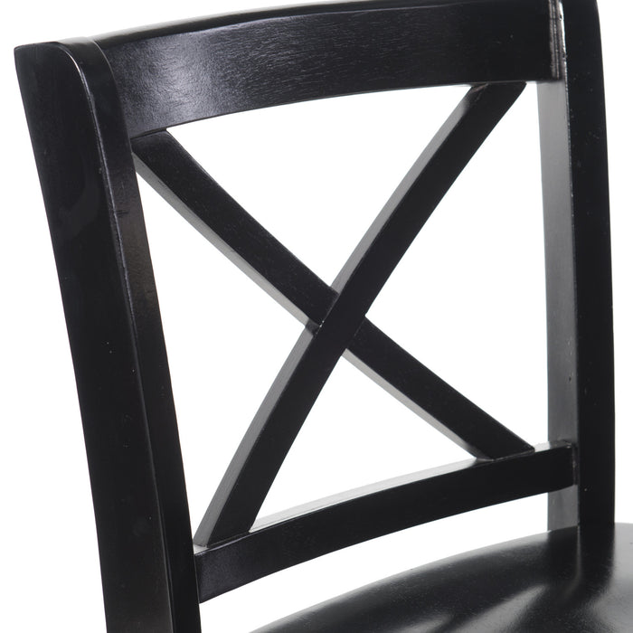 Torino X-Back Counter-Height Stool - Black