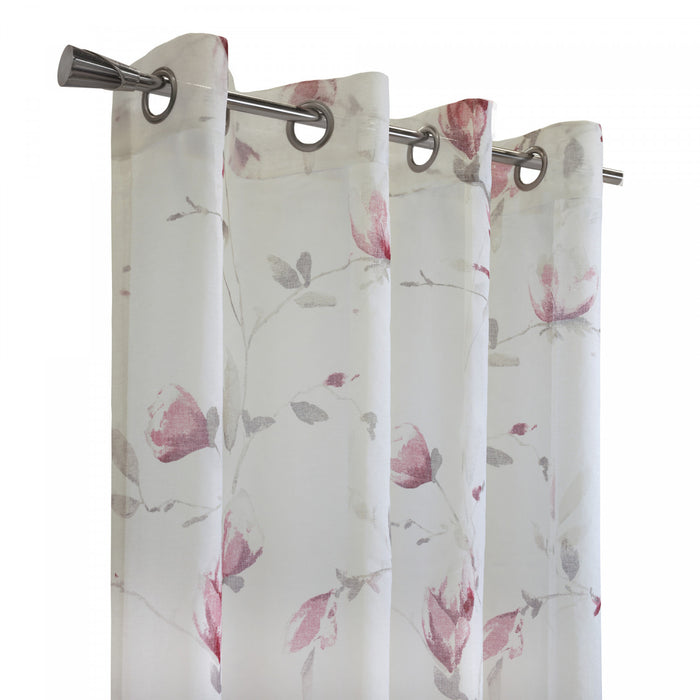 Habitat Symphony Rose Sheer Grommet Curtain Panel - 52 x 63