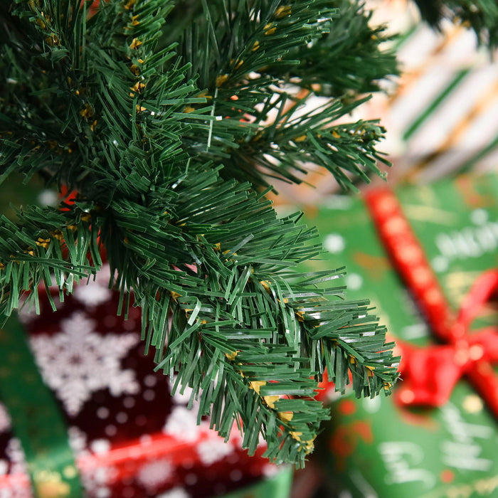 Homcom 8ft Artificial Christmas Tree With 1499 Branch Tips