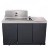 Forno Rimini Outdoor Kitchen, 62,600 BTU, 4.8 cu.ft. Refrigerators, White Countertops - FODKT2575WHT | Cuisine d'exterieur Rimini de 62 600 BTU, refrigerateurs de 4,8 pi³, comptoirs blancs – FODKT2575WHT