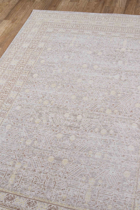 Valeria Traditional 9'3\" x 12'3\" Area Rug in Grey Indoor Area Rug