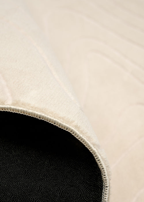 Somos Contemporary Cream Washable Rug 9'0\" x 12'0\" Indoor Area Rug