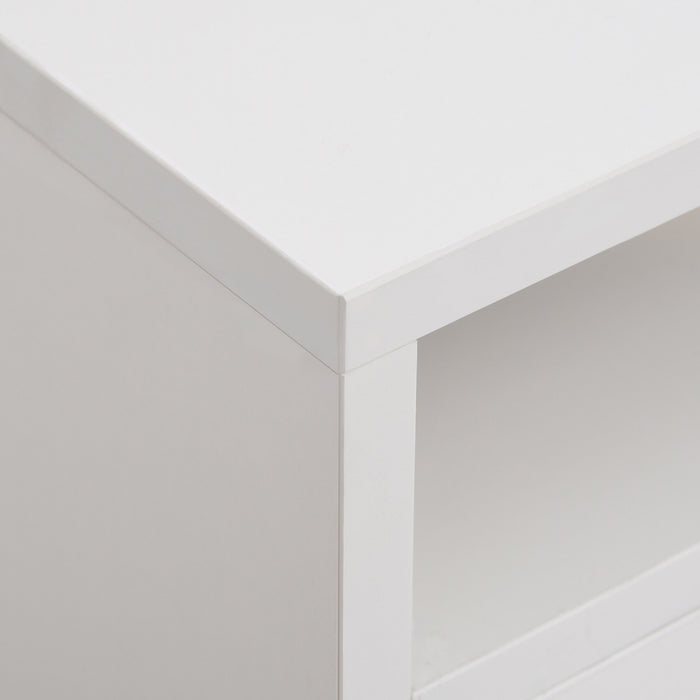 Homcom Mobile Filing Cabinet With Lockable Drawer