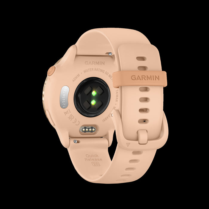 Garmin Vivoactive 6 Pink Dawn Everyday Smartwatch - Lifestyle Tracker, Morning Report, Meditation Tracking, Women's Health, On-Wrist Texting