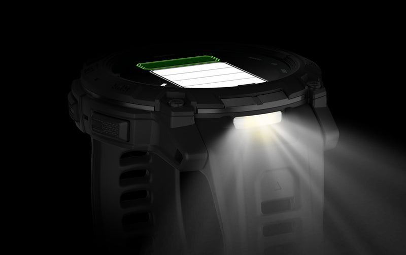 Garmin Instinct 3 AMOLED Tactical Smartwatch – 50 mm Rugged GPS, Multi-Band GNSS, Flashlight, Military-Grade, 24-Day Battery