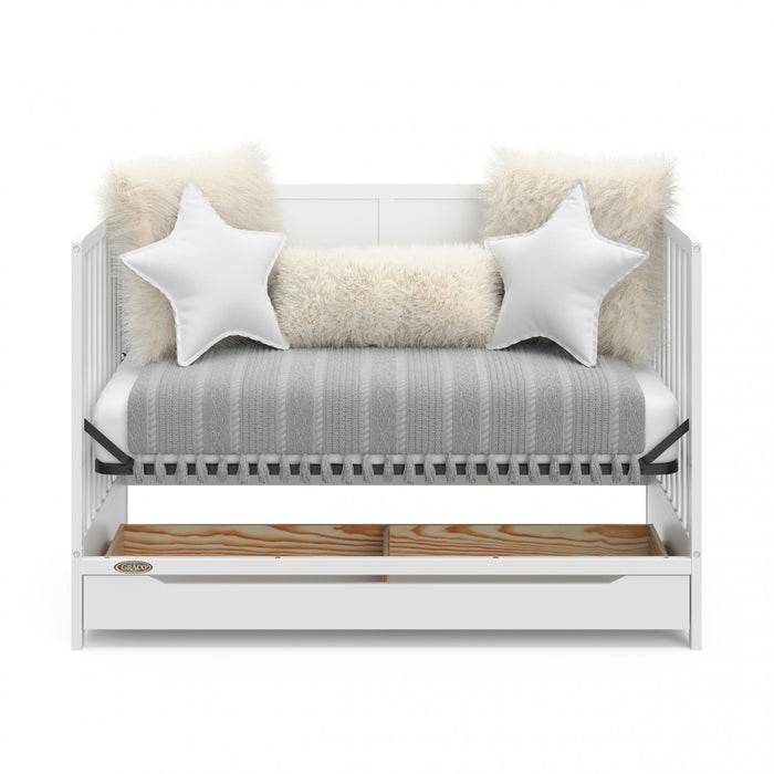 Graco Melrose 5-in-1 Convertible Crib with Drawer - White