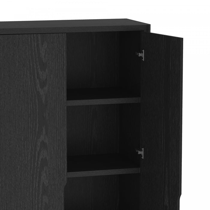 Rivington Modern 38\" Bookcase Cabinet in Black