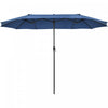 Costway 15FT Patio Double-Sided Umbrella Crank Outdoor Garden Market Sun Shade Navy