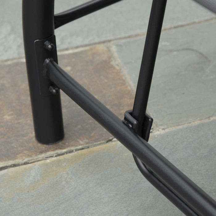 Outsunny 3 Seater Patio Swing Chair Convertible Cushioned Porch Swing Bed Outdoor Swing With Canopy Dark Grey