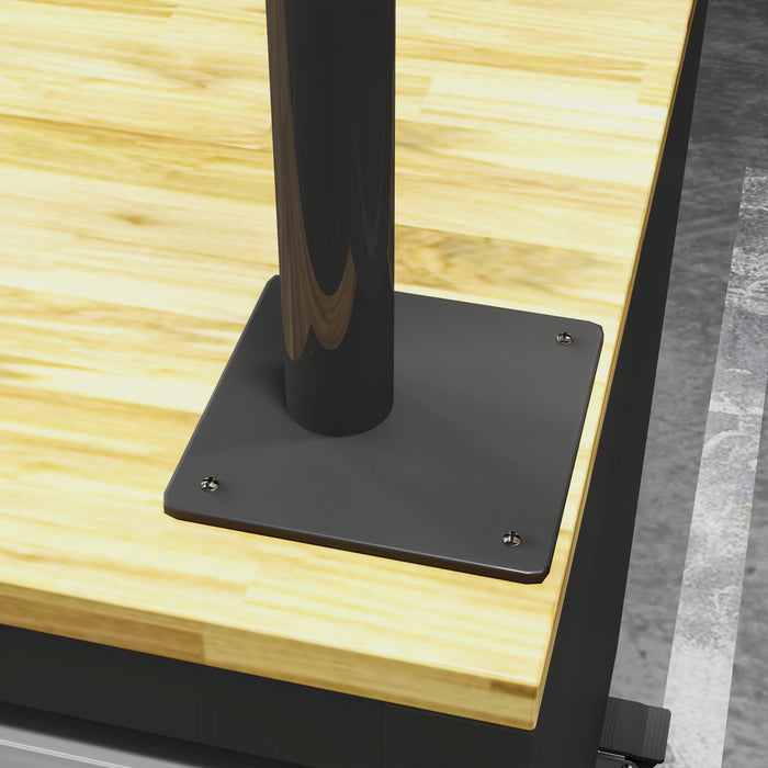 Homcom Bike Repair Stand, Wall Mount Bicycle Maintenance Rack Workstand