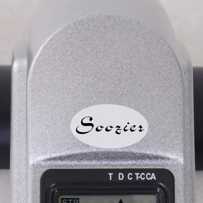 Soozier Portable Mini Pedal Exercise Bike Indoor Cycle Fitness Arm Leg W/ Lcd Display, Silver