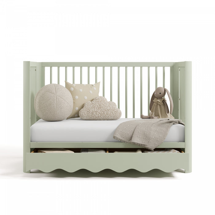 Storkcraft Casablanca Deluxe 5-in-1 Convertible Crib with Drawer - Sage