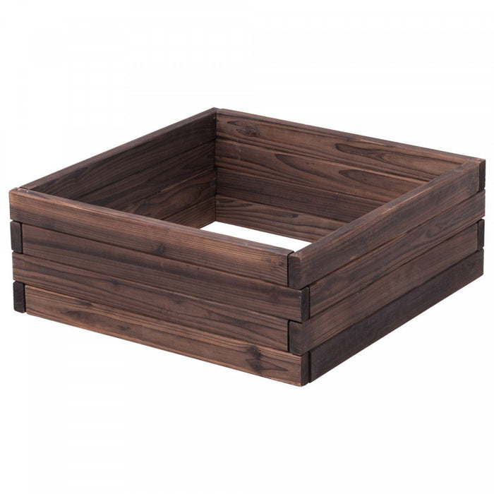 Costway Square Raised Garden Bed Flower Vegetables Seeds Planter Kit Elevated Box