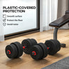 Soozier 66lbs Adjustable Dumbbells Weight Set for Body Fitness
