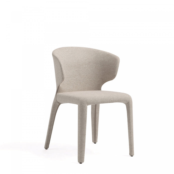 Conrad Mid-Century Modern Upholstered Dining Chair in Wheat - Set of 4