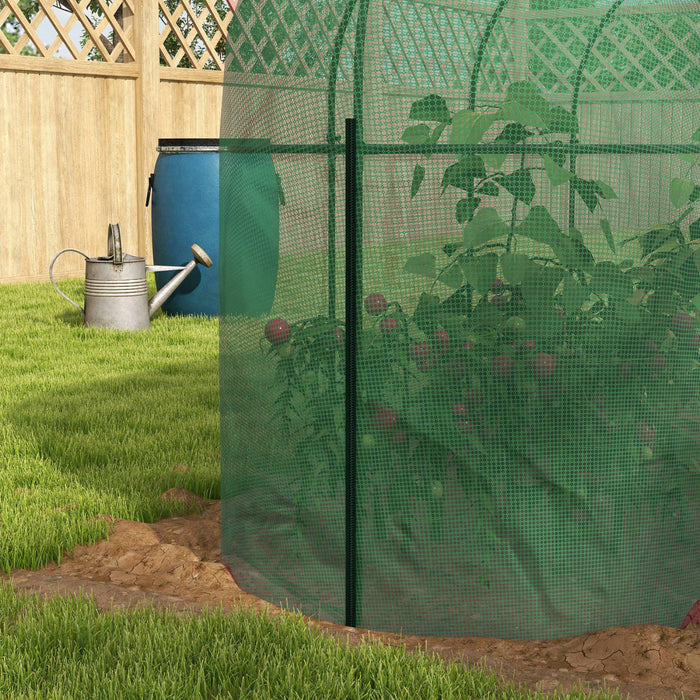 Outsunny 9.8' X 3.3' Plant Protector Tent, Crop Cage With Ground Stakes