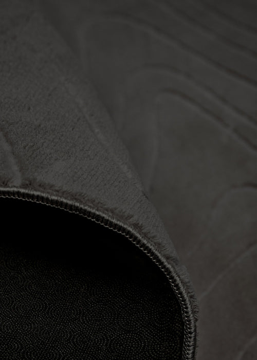 Somos Contemporary Charcoal Washable Rug 8'0\" x 10'0\" Indoor Area Rug