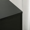 HOMCOM Modern Mobile 5-Drawer Chest with Door, Office Storage Cabinet Black