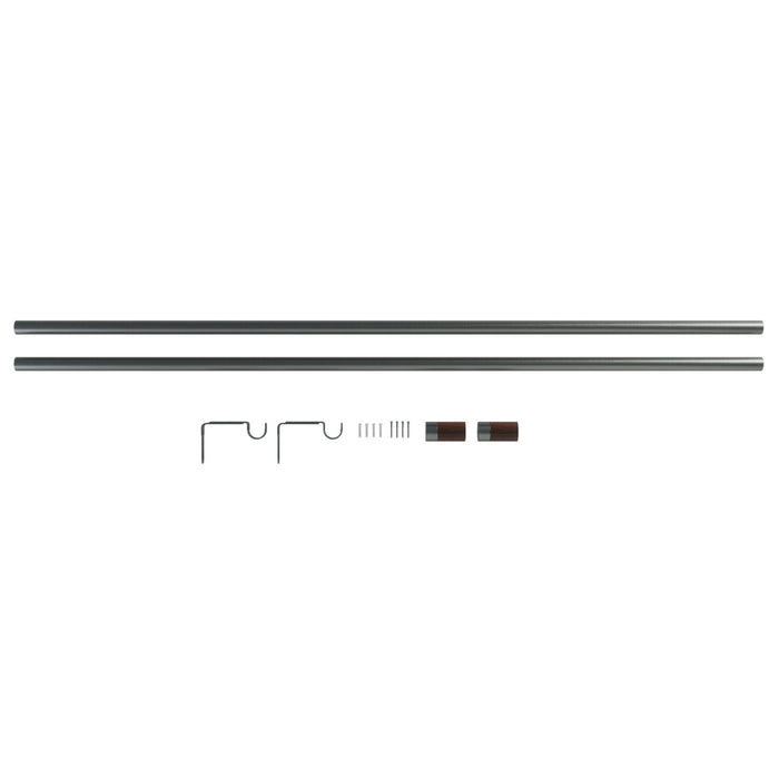 Umbra Blok Gun Metal Expandable 1\" Curtain Rod - 36\"-72\" 