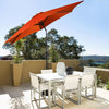 Costway 10 FT Patio Umbrella Patio Market Steel Tilt W/ Crank Outdoor Yard Garden Orange