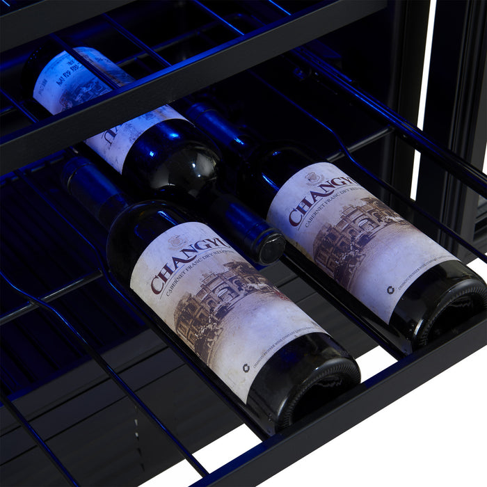 Forno Gemello 48\" Side-by-Side Wine and Beverage Cooler in White , French Door, 9.6 cu. ft. -FWCDR6699-48WHT