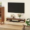 HOMCOM 47" Floating TV Stand, Wall Mounted Media Console, Walnut