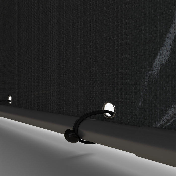 Outsunny Storage Tent, Portable Outdoor Shed With Large Door, Dark Grey