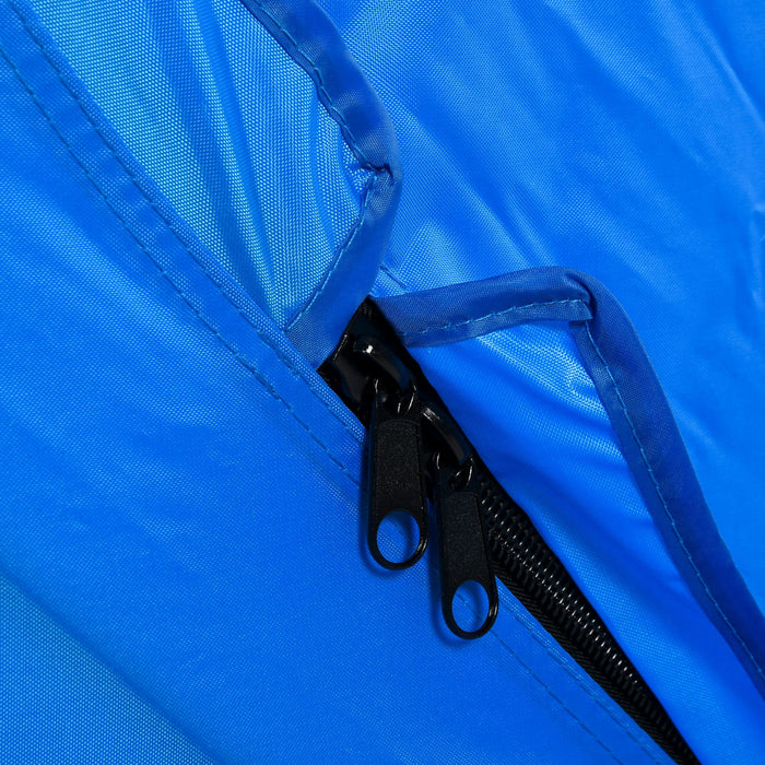 Outsunny 2 Person Pop Up Ice Fishing Tent Shelter With Carry Bag, Blue