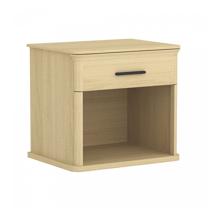 Clifford Traditional Nightstand in Natural Oak (1-Drawer)
