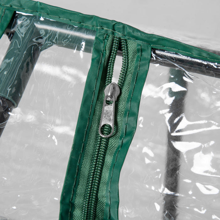 Outsunny 47\"x24\"x24\" Portable Mini Tunnel Greenhouse With 2 Windows, Clear