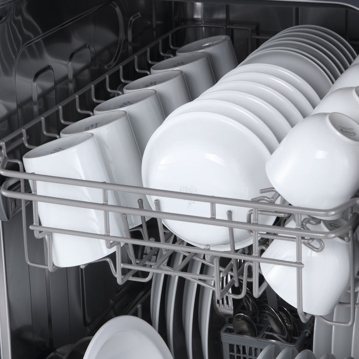 Forno Polo 18 in. Dishwasher in Black, Front Control, 8 Place Settings, 52 dBa - FDWBI8041-18BLK