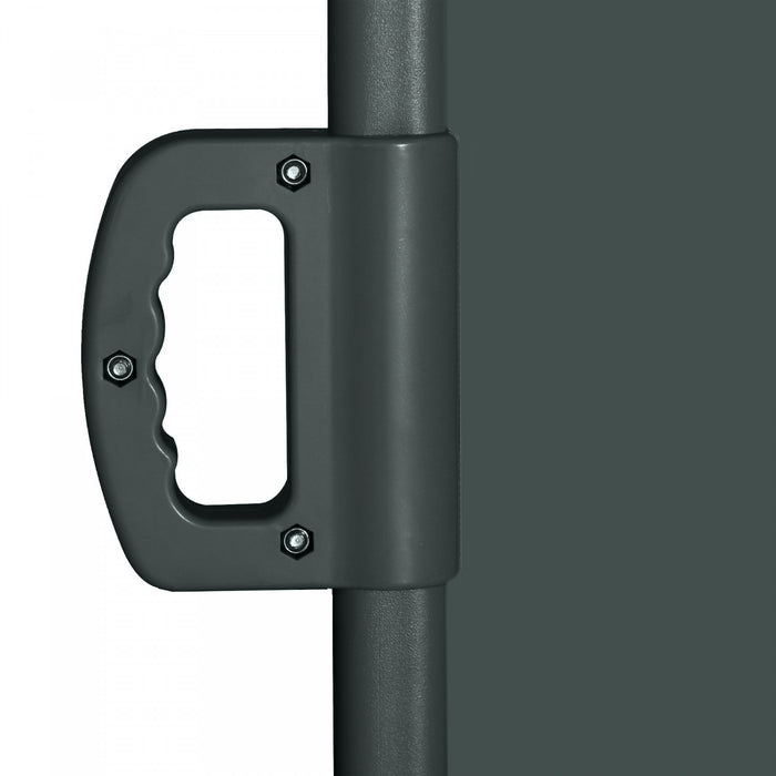 Outsunny 118\" X 79\" Retractable Side Awning Patio Outdoor Folding Privacy Screen With Resistance To Uv Rays & Wind, Grey