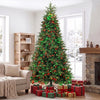 HOMCOM 9ft Christmas Tree with Synchronized LED, DIY, Frasier Grande Fir
