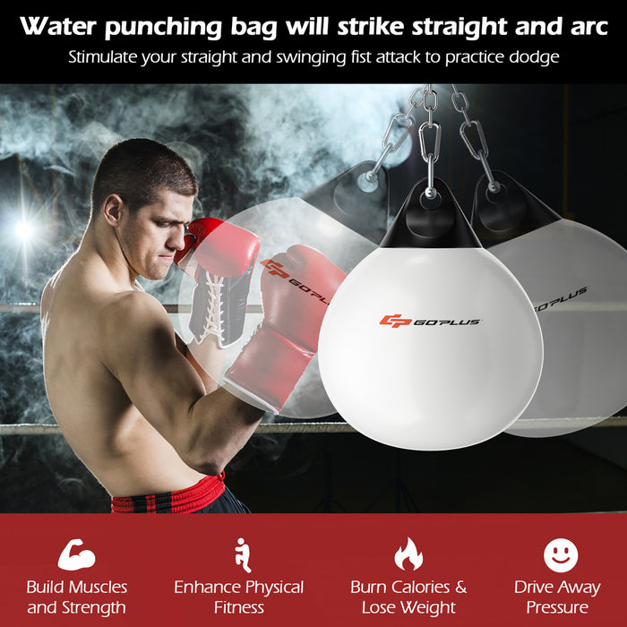 Goplus 18\" 110lbs Heavy Water Filled Punching Aqua Training Boxing Bag Home Gym Hook