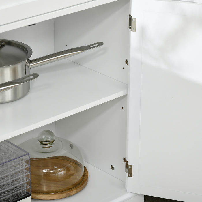 HOMCOM 72\" Kitchen Pantry Storage Cabinet with Drawer, Adjustable Shelves