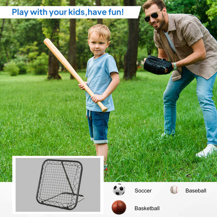 Soozier Angle Adjustable Soccer Baseball Rebounder Net Goal Training