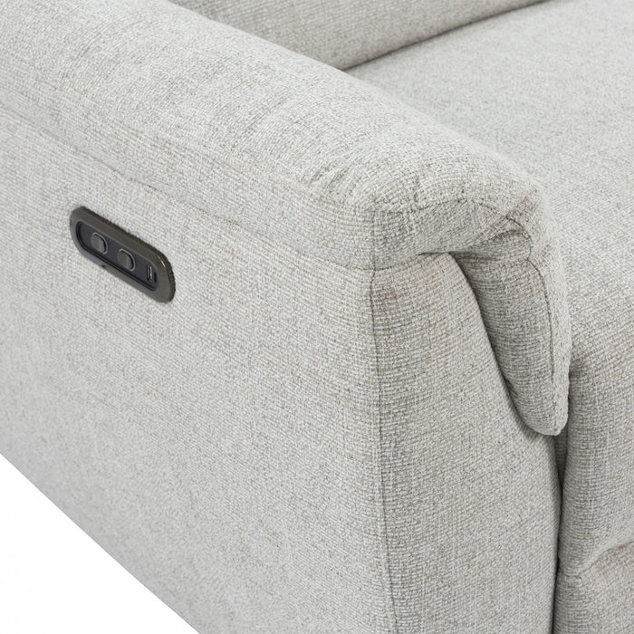 Marsden 57 in. Upholstered Power Reclining Loveseat - Beige