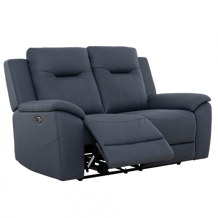 Sutton 66 in. Upholstered Power Reclining Loveseat - Blue