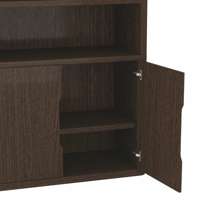 Rivington Modern 40\" Bookcase Cabinet in Walnut