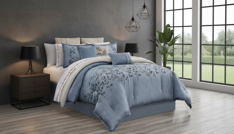 Enya 7-Piece Queen Comforter Set