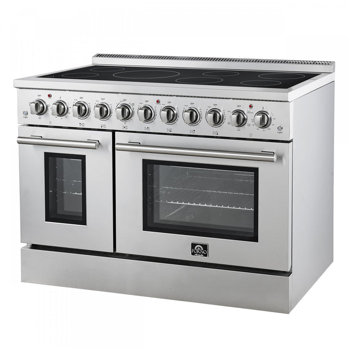 Forno Paolo 48 Inch Freestanding Electric Range, Stainless Steel, 6.7 cu.ft. - FFSEL6011-48
