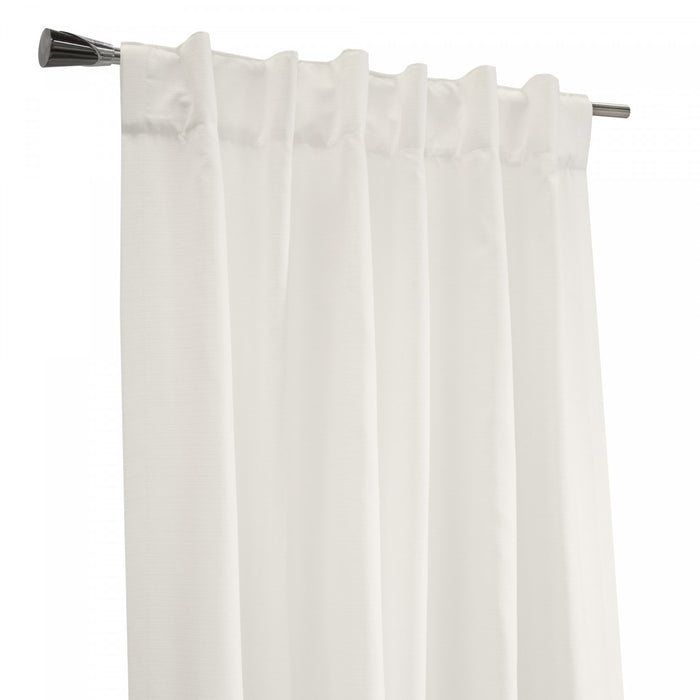 Habitat Mulberry White Light Filtering Dual Header Curtain Panel - 54 x 95