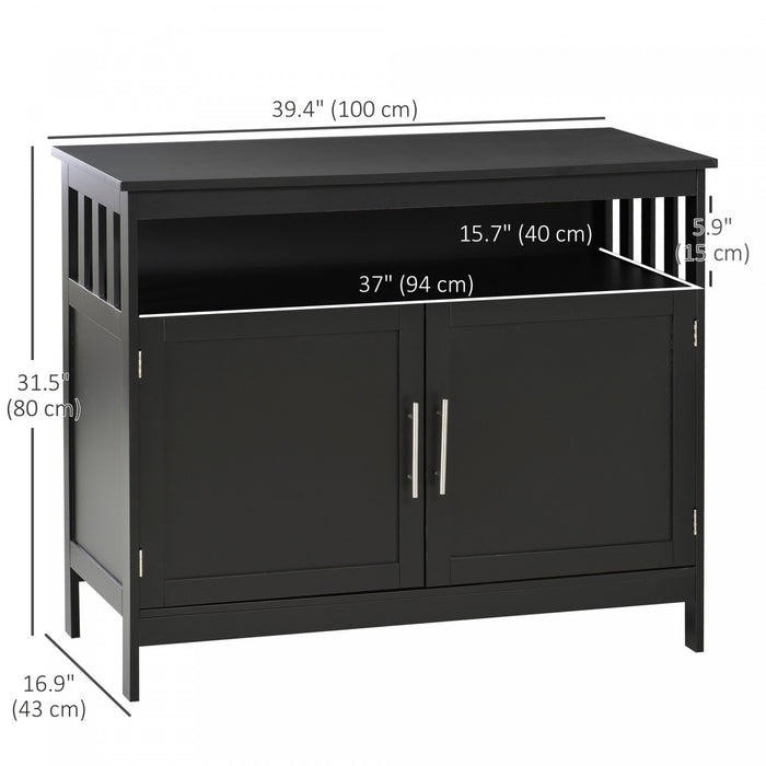 HOMCOM Kitchen Sideboard, Buffet Cabinet, Wooden Storage Console Table